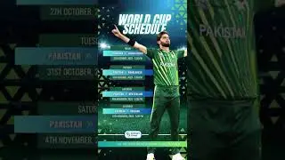 🇵🇰🇰🇷 Pakistan World Cup 2023 timetable according to South Korean time! 🏏🏆 