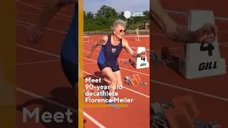 Meet Florence Meiler, a 90-year-old decathlete #shorts