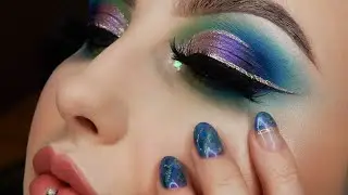 Turning my nail art into makeup | Timelapse |