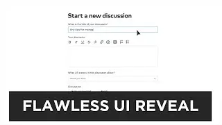 Thumbtack Flawless Message Board Form UI Animation - After Effects