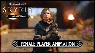 NATURAL Female idle ANIMATION! | Skyrim SE/AE: Mods