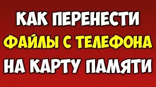 Как перенести данные с телефона на карту памяти SD карту (фото, видео, музыку и.т.д)