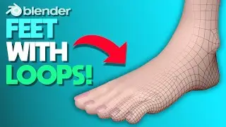 How to Make Feet with the CORE LOOP Method in Blender3D!