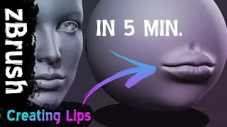 Create Lips in zBrush the Easy Way - Beginners Tutorial