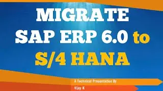 S/4 HANA MIGRATION SCENARIOS - SAP ERP 6.0 TO SUITE FOR HANA