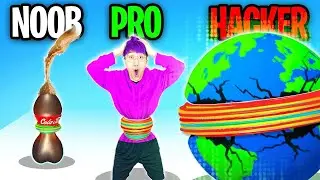 NOOB vs PRO vs HACKER In FLEXY RING!? (ALL LEVELS!)