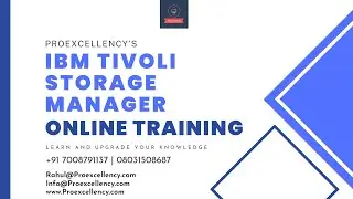 IBM Tivoli Storage Manager Training: Beginner to Advanced from Industry experts with Proexcellency