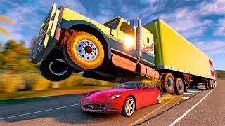 Realistic Roads and Highway Crashes #02 🔥 BeamNG.Drive