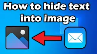 How to hide text into picture