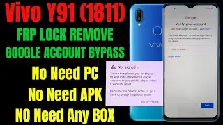 Vivo Y91 (1811) Frp Bypass No Need Pc, No APK, No Box l Google Account Lock Remove 100% Free