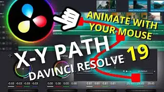 Animate Using Your Mouse Cursor - DaVinci Resolve 19 - X Y Path