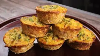 Easy Breakfast Egg Muffins Recipe | Vegetable Omelette Muffins | Yummers