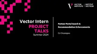 Partner Portal Search & Recommendation Enhancements - Vector Intern Talks