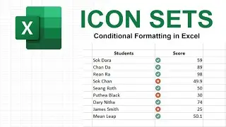 Icon Sets Conditional Formatting in Excel