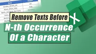 How to Remove Text Before the N-th Occurrence of a Character in Excel | Excelgradaute