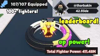 Got 100+Fighters and Got Max Rank!!! (Anime Evolution Simulator)