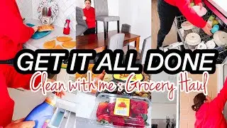 GET IT ALL DONE WITH ME 2022 | CLEAN WITH ME | ALDI GROCERY HAUL | NEW HOUSE