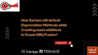 How System will default Depreciation Methods while Creating asset additions in Oracle EBS/Fusion?