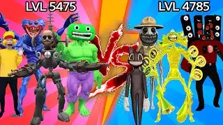 Team Siren Head VS Zoonomaly VS devil huggy wuggy VS Skibiditoilet VS human hulk