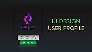 User Profile UI Design using HTML & Pure CSS