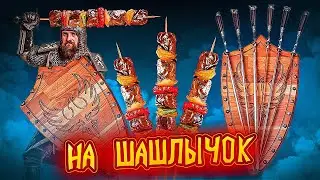 Щит для шампуров. Подарочный набор, доска в виде щита с гравировкой и шампуры. Интересные ЧПУ работы