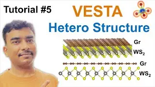 2D heterostructure of monolayer (Gr-WS2) VESTA #Tutorial 5