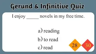 Gerunds & Infinitive Grammar Quiz | Gerund And Infinitive Test || Ladla Education