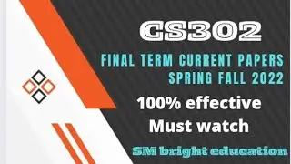 Cs302|| Final term current papers 2022||Final term preparation|| All in one📚