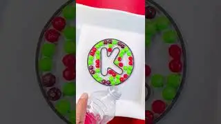 Letter Profile “K” #satisfyingvideo #skittles #diy #lettering