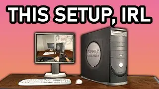 Gaming on the cs_office Computer from Counter-Strike: Source