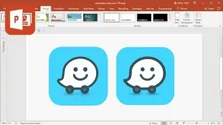 How to create Waze logo in Microsoft PowerPoint (Tutorial)