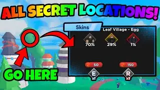 All *SECRET* Egg Locations + Best Way To Farm Red Gems In Anime Swords Simulator!