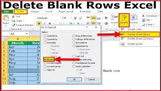 How to delete multiple blank rows in excel | excel magic tricks | 