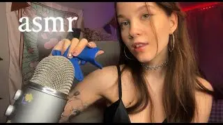 ☆asmr массаж лица☆  ~ латексные перчатки и звуки рта ~