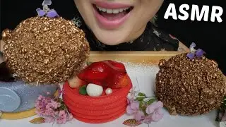 ASMR Mini Mousse Cakes *Mandarin Oriental Bangkok Dessert Relaxing Eating Sounds | N.E Let's Eat