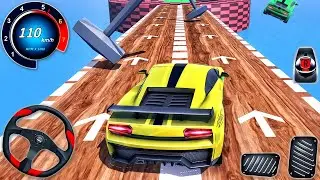 Impossible GT Car Stunt Racing Simulator - Muscle Car Mega Tracks Races 3D - Android GamePlay #5