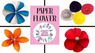 Paper flowers | how to make paper flowers | Easy paper flowers| DIY| Realistic paper flowers| Rose