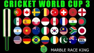 Cricket World Cup Marble Race 3 \ Marble Race King