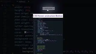 CSS Hover animation Button using HTML & CSS #shorts