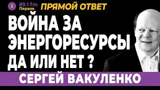 СЕРГЕЙ ВАКУЛЕНКО. Война за энергоресурсы. Да или нет?