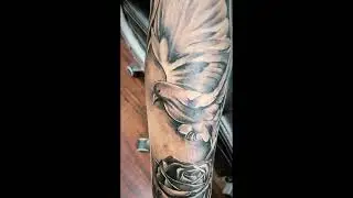 Bird With Rose Tattoo | Tattoo Artist In Jaipur | XPOSE TATTOOS JAIPUR | 