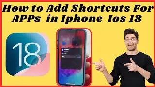 How to add a shortcut for app in control center on ios 18 l Create a shortcut for app in iphone