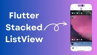 Stacked ListView effect in Flutter - UI Tutorial #flutter #tutorial #runtimesnippets