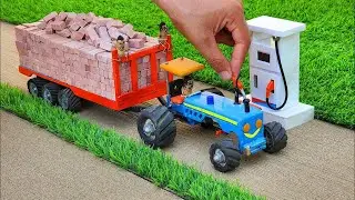 diy tractor mini petrol pump science project || Trolley tractor || @minicreative1