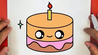 COMMENT DESSINER UN GÂTEAU MIGNON, ÉTAPE PAR ÉTAPE, JACK DESSINS