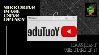 How to mirror an image file using opencv in python?