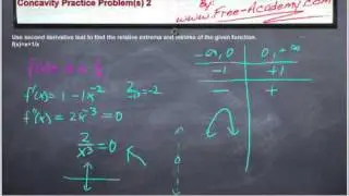 Concavity Practice Problem 2 - Calculus