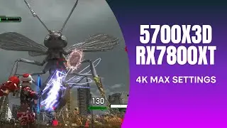 ✨ 5700X3D + RX 7800 XT 4K  60FPS 🔥EARTH DEFENSE FORCE 6 🔥 ULTRA SETTINGS