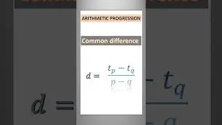 arithmetic progression|| to find d by the formula ap-aq/p-q#cbseclass10maths