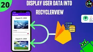 Display Data from firebase to Recyclerview in android-2020||My journal App-#20